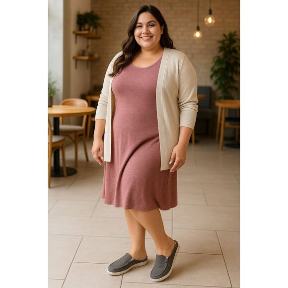 Colgo Womens Size 9 Mules Slip On Shoes Comfortable Gray Casual Canvas - Picture 5 of 12